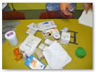 Utensilien auf dem Posten